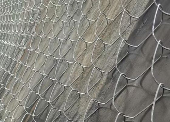 스포츠 운동장 정원 다이아몬드 체인 링크 펜스 20m 폭 75X75mm