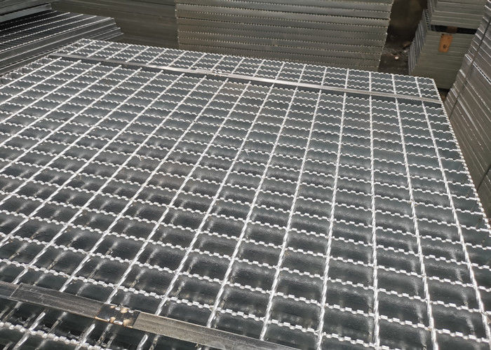 Q235 Steel Anti Rust Metal Grating Platform Flat Bar Type 7mm Thick